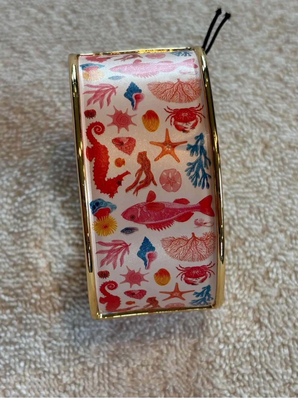 House of Harlow 1960 Sea Life Bracelet Enamel Cuff Bangle NWT